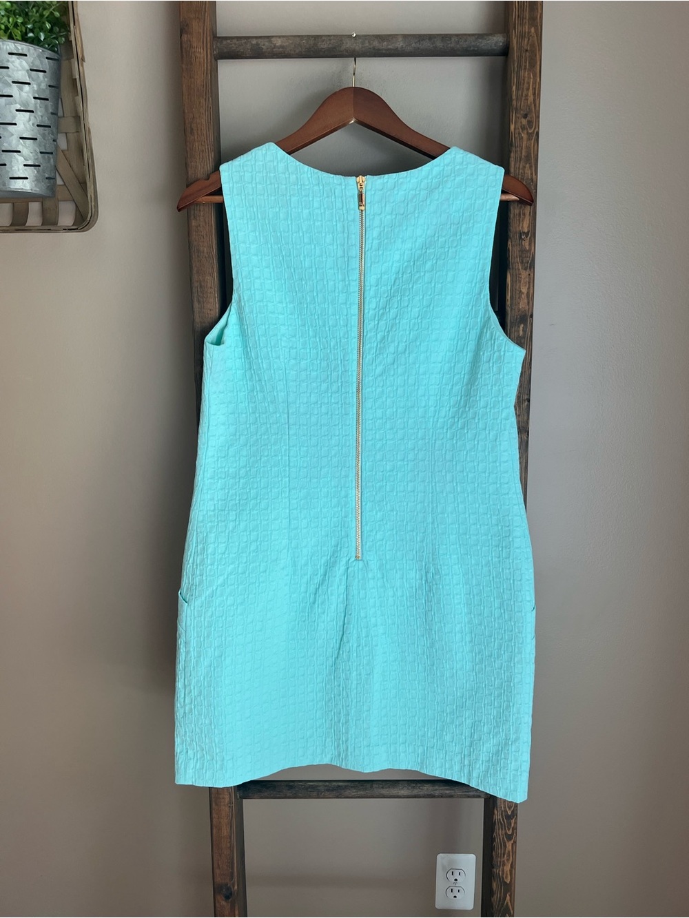 Southern Tide Sleeveless Shift Dress in Aqua Blue - Picture 2 of 6
